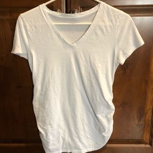 Maternity white V Neck Size Medium
